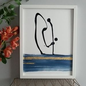 Abstract minimal Wall Art ready to hang